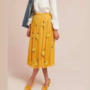 Maeve for Anthropology Posy Sequin Skirt, size 14